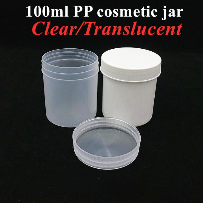 Wholesale Empty Size Customization 150ml 250ml 500ml 950ml 1000ml White Black Blue Translucent PP Cosmetic Cream Plastic Jar with Induction Seal PP Screw Cap