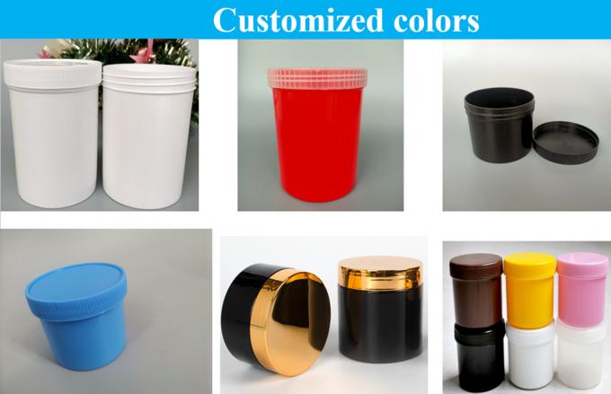 Wholesale Empty Size Customization 150ml 250ml 500ml 950ml 1000ml White Black Blue Translucent PP Cosmetic Cream Plastic Jar with Induction Seal PP Screw Cap