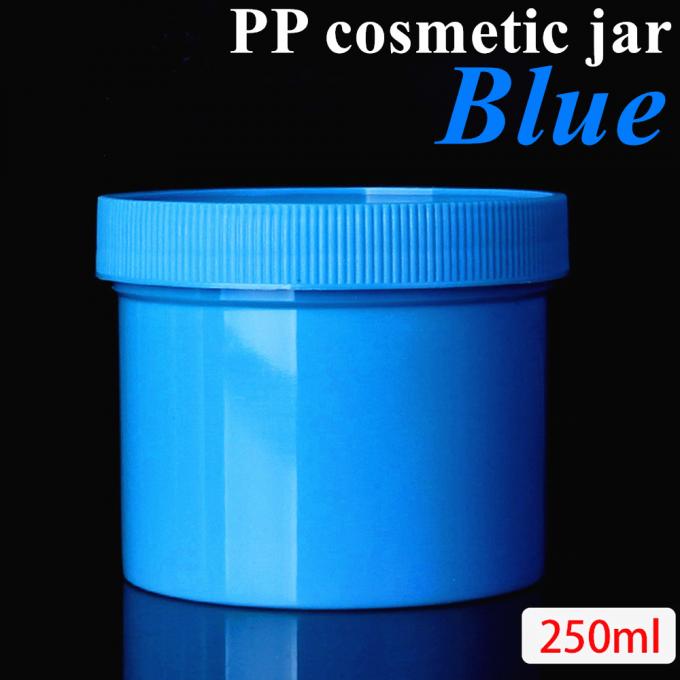 Custom 150ml 250ml 500ml White PP Black Red Blue Wide Mouth Cosmetic Containers Plastic PP Ointment Jar with Screw Lid