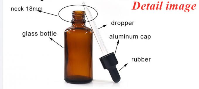Hot Sale 10ml 20ml 30ml 50ml 60ml Amber Brown Serum Skin Use Cosmetic Esssential Oil Dropper Botttle with Black Dropper