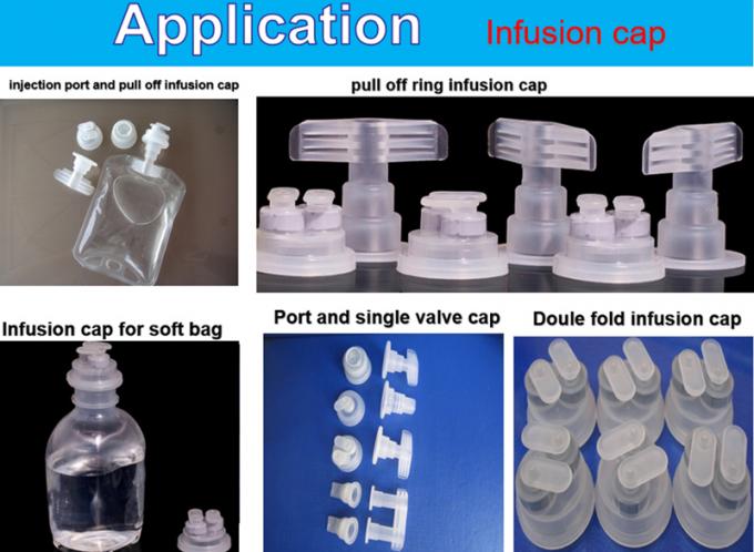 Pharmaceutical Infusion Bottle Infusion Bag Pull off Euro Cap with Rubber Disc