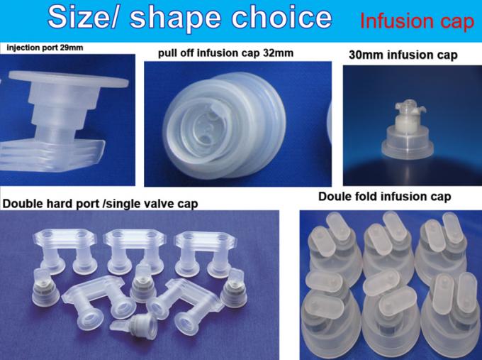 Pharmaceutical Infusion Bottle Infusion Bag Pull off Euro Cap with Rubber Disc