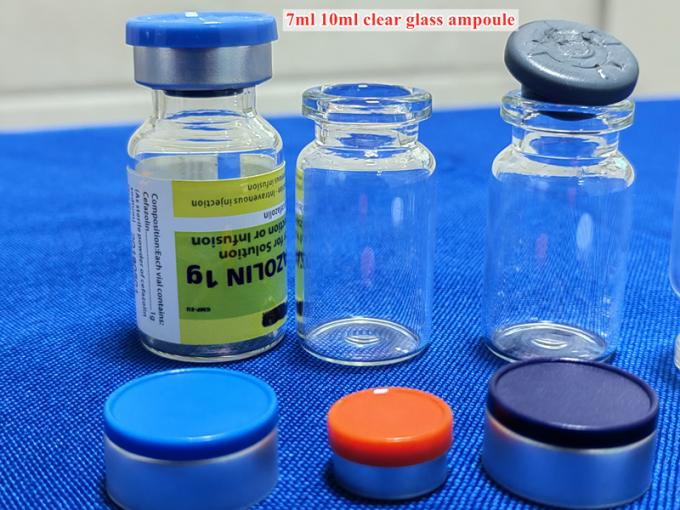Hot Sale 5ml 7ml10ml 15ml 20ml Amber Clear Sterile Injection Molded Glass Vials with Butyl Rubber Stopper