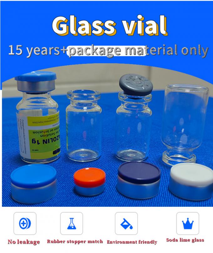 2ml 5ml 7ml 10ml 15ml 20ml 50ml Size Customization Clear Amber Borosilicate Glass Tubular Injection Glass Vials