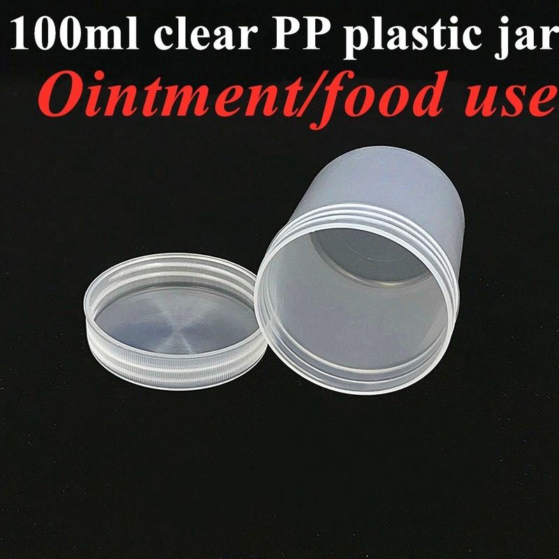 প্রশস্ত মুখ 150g 250g 500g 1000g সাদা কালো নীল ঠোঁট মলম স্ক্রাব ধারক খালি বৃত্তাকার পিপি প্লাস্টিকের মলম কসমেটিক জার