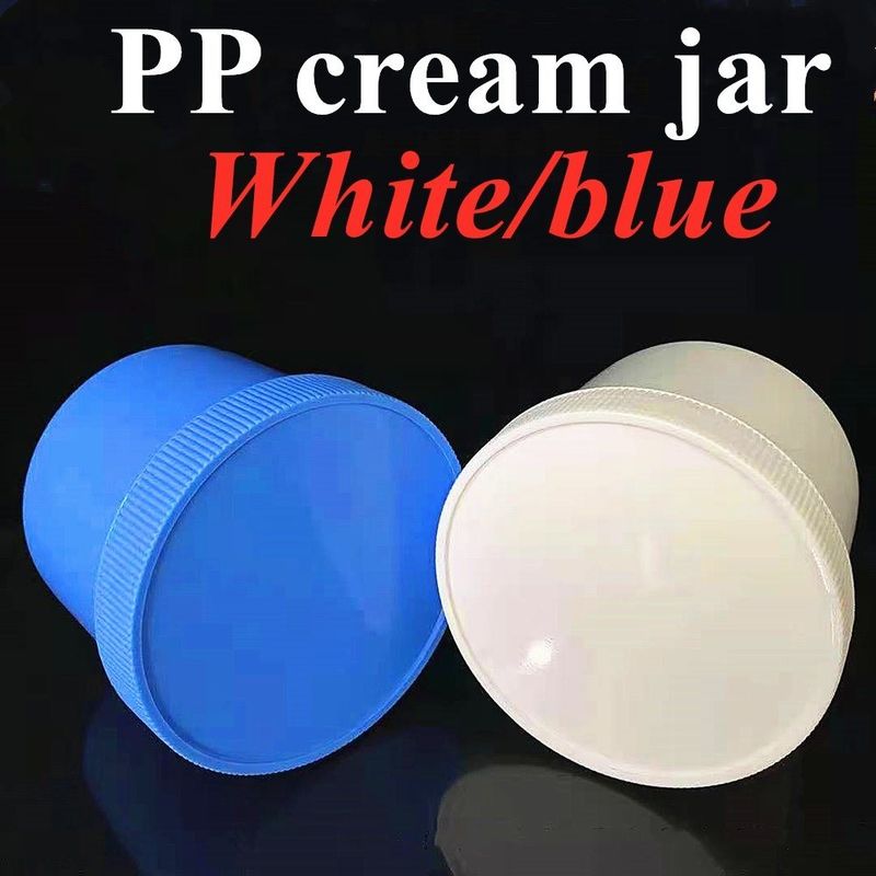 150ml 250ml 500ml Cosmetic Packaging in Stock Empty Lotion Jars Black Single Wall Facial Cream Plastic cosmetic jar