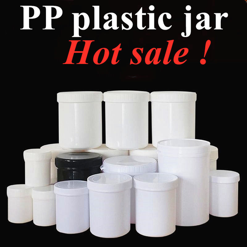 Cosmetic Packaging 150g 250g 500g 1000g Empty Cream Container PP cosmetic hair conditioner Jars with Screw Lid