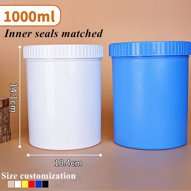 Cosmetic Packaging 150g 250g 500g 1000g Empty Cream Container PP cosmetic hair conditioner Jars with Screw Lid
