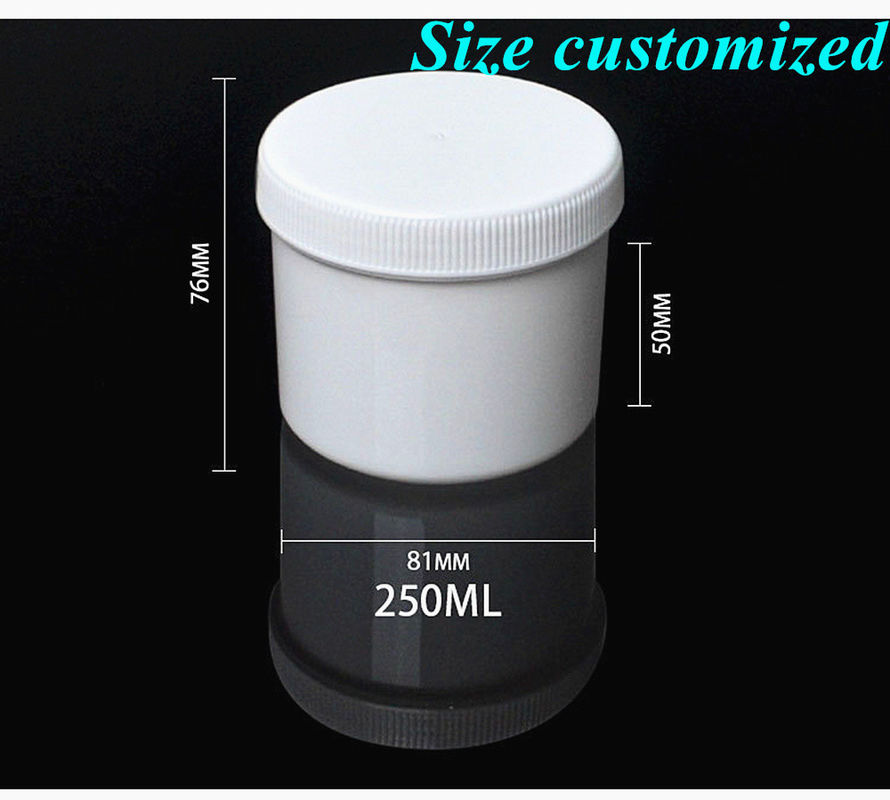 150g 250g 500g 1000g Empty Black White Blue Single Wall PP Plastic Cosmetic Skin Care mask jar ointment Jar