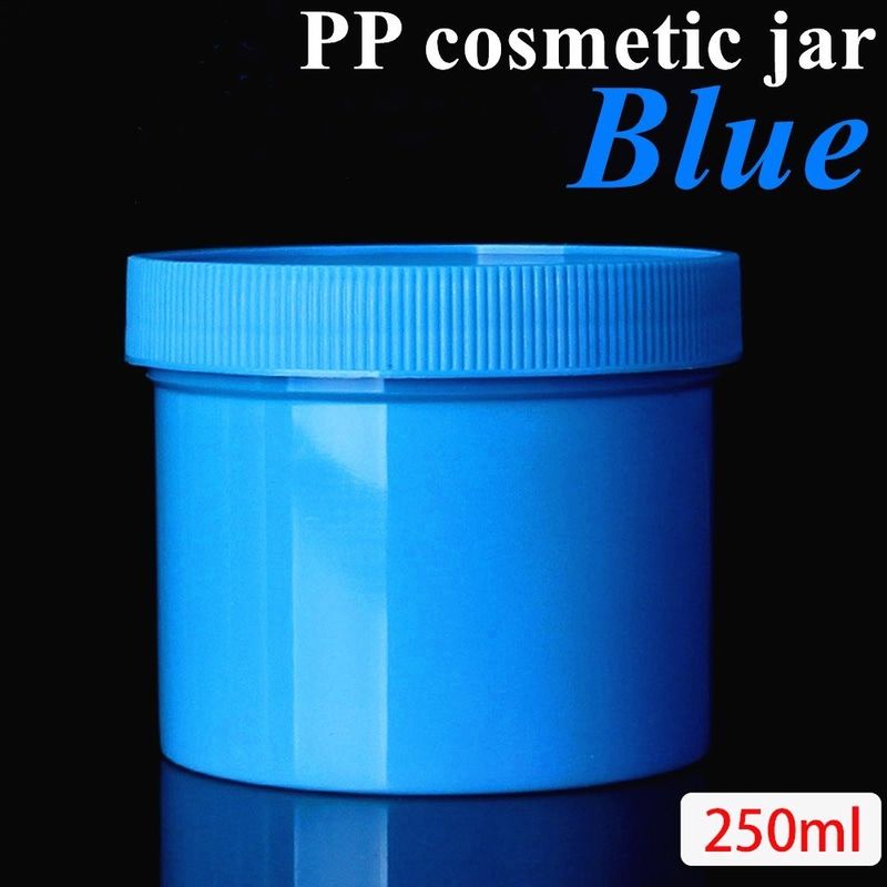এসজিএস 100ml 250ml 500ml 1000ml পিপি কসমেটিক জার কসমেটিক নমুনা পাত্রে স্ক্রু ক্যাপ সহ মলম জার