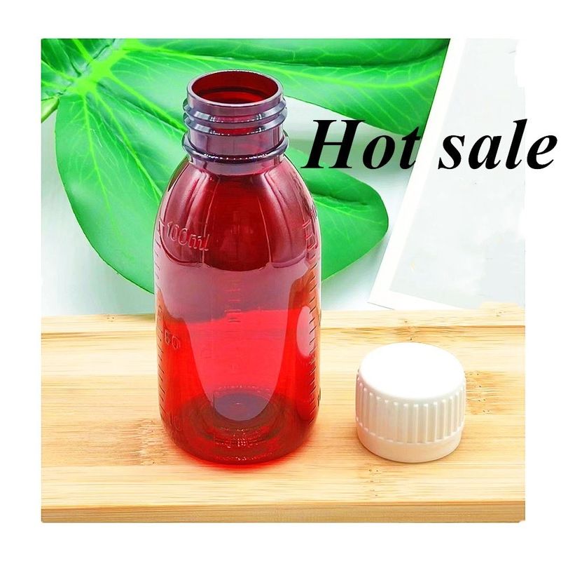 100ml 120ml 150ml 200L কাস্টমাইজড খালি প্লাস্টিকের অ্যাম্বার সিরাপ বোতল মৌখিক তরল ওষুধ পোষা প্রাণীর পাত্রে কাশি সিরাপ বোতল