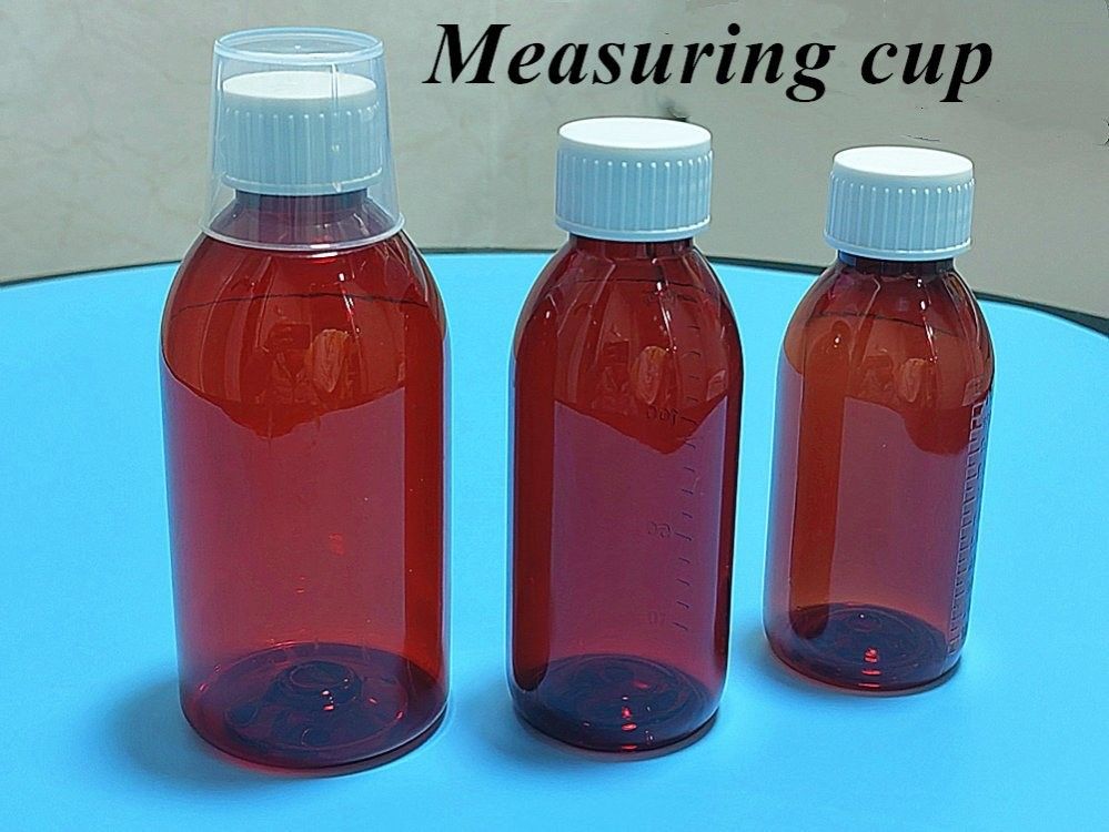 3oz 4oz 5oz পোষা প্রাণী ফার্মাসিউটিক্যাল ধারক অ্যাম্বার গোলাকার ফার্মাসিউটিক্যাল মেডিসিন মৌখিক তরল সিরাপ বোতল