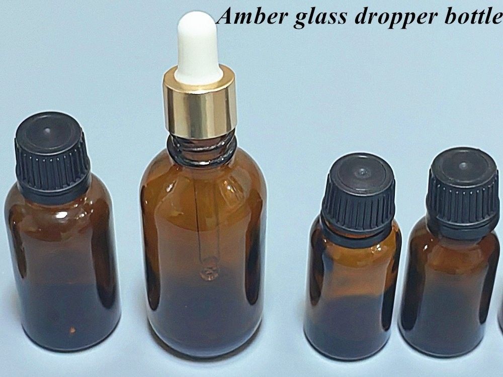 গরম বিক্রয় খালি বিলাসবহুল অ্যাম্বার ব্রাউন 10ml 15ml 20ml 30ml 50ml 60ml গ্লাসের প্রয়োজনীয় তেল বোতল সিরাম প্যাকেজ জন্য