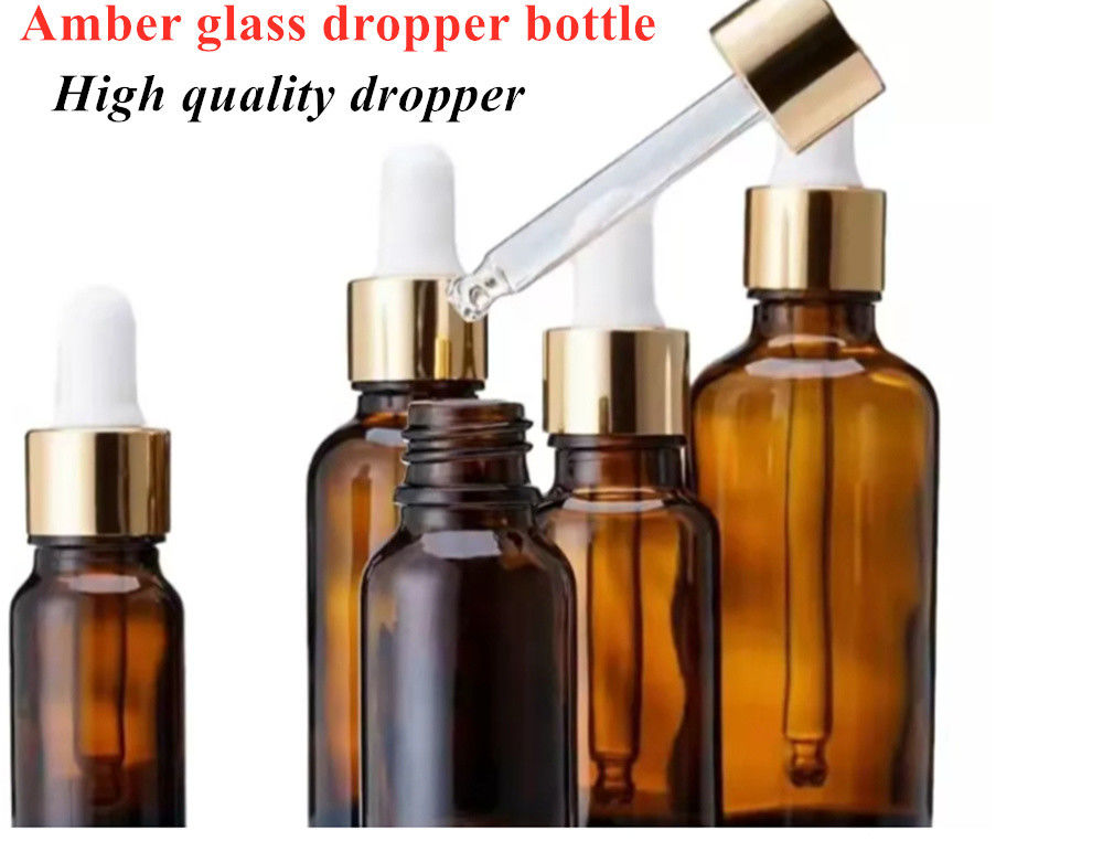 কসমেটিকস ত্বকের যত্ন 10ml 20ml 30ml 50ml 100ml খালি বৃত্তাকার প্রয়োজনীয় তেল গ্লাস ড্রপপার বোতল