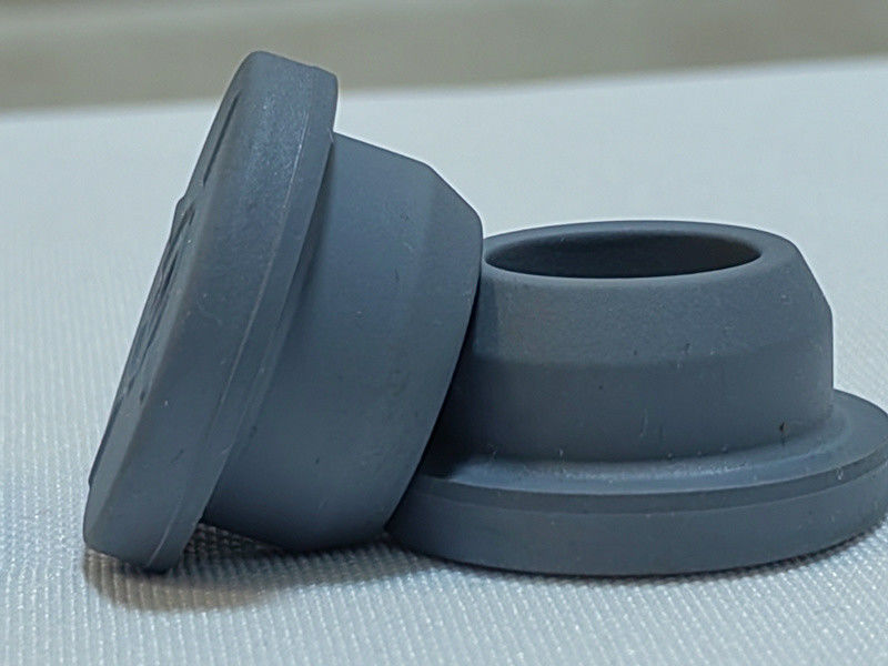 13mm 20mm 28mm 32mm গ্রে ফার্মাসিউটিক্যাল ক্লোরোবুটাইল বুটিল কাঁচের ইনজেকশন ভ্যালু ভ্যাকসিনের বোতল