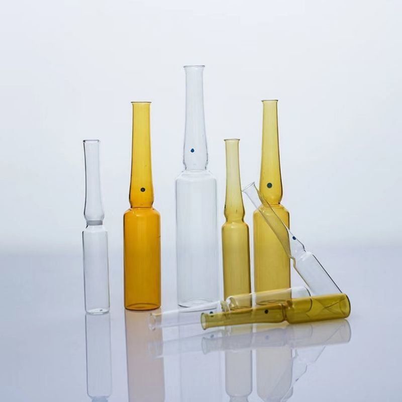 2ml 3ml 5ml 10ml 20ml স্বচ্ছ অ্যান্টি-এজিং হাইলিং স্কিন কেয়ার সিরাম অ্যাম্বার ইনজেকশন ইনজেকশন জন্য খালি গ্লাস অ্যাম্পুলস