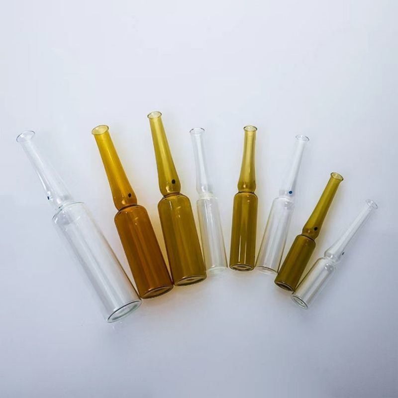 2ml 3ml 5ml 10ml 20ml স্বচ্ছ অ্যান্টি-এজিং হাইলিং স্কিন কেয়ার সিরাম অ্যাম্বার ইনজেকশন ইনজেকশন জন্য খালি গ্লাস অ্যাম্পুলস