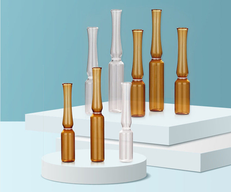 1ml 2ml 5ml 10ml YBB USP ইনজেকশনের জন্য খালি বোরোসিলিক্যাট গ্লাস এম্পুলস Pharmac এর জন্য স্বচ্ছ অ্যাম্বার গ্লাস এম্পুল