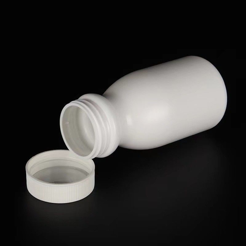 খালি প্রশস্ত মুখ 100ml 150ml সাদা প্লাস্টিকের পিই ফার্মাসিউটিক্যাল পিল ক্যাপসুল ধারক ঔষধ ভিটামিন ঔষধ বোতল