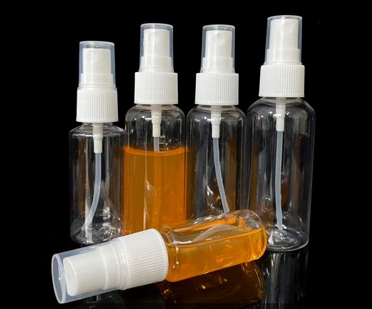 প্রসাধনী 30ml 50ml 60ml 100ml 120ml গোলাকার খালি পিইটি সূক্ষ্ম কুয়াশা প্লাস্টিকের স্প্রে বোতল সুগন্ধি সূক্ষ্ম কুয়াশা স্প্রে বোতল