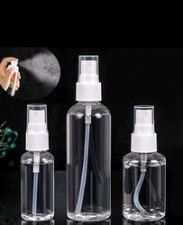 প্রসাধনী 30ml 50ml 60ml 100ml 120ml গোলাকার খালি পিইটি সূক্ষ্ম কুয়াশা প্লাস্টিকের স্প্রে বোতল সুগন্ধি সূক্ষ্ম কুয়াশা স্প্রে বোতল