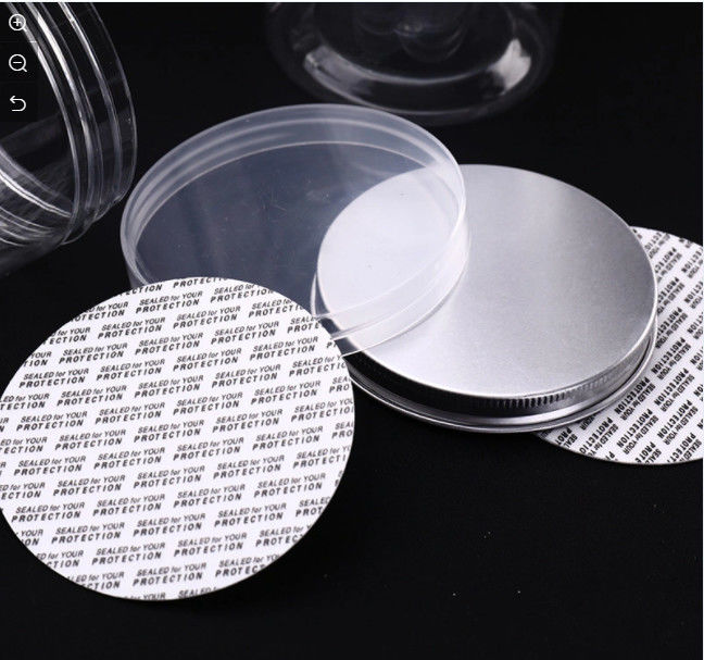 Food-Grade PET Transparent Sealed Jar with Lid Sealing Gasket , Moisture-Proof Biscuit Storage Plastic Jar
